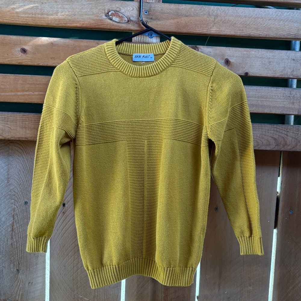 Kids Mustard Yellow Sweater